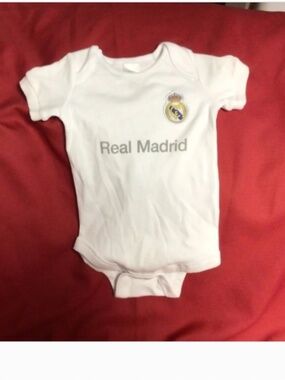 Real Madrid baby onesie NWT
